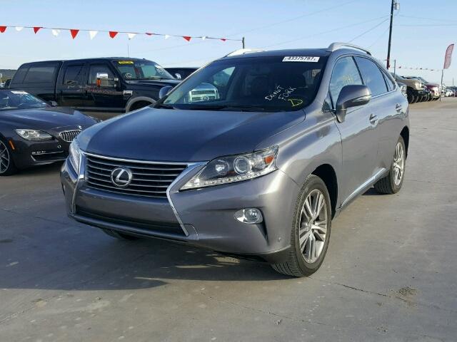 JTJZK1BAXF2424390 - 2015 LEXUS RX 350 GRAY photo 2