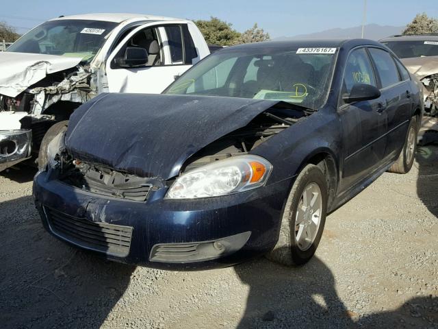 2G1WG5EK7B1121315 - 2011 CHEVROLET IMPALA LT BLUE photo 2