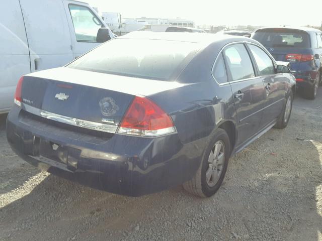 2G1WG5EK7B1121315 - 2011 CHEVROLET IMPALA LT BLUE photo 4