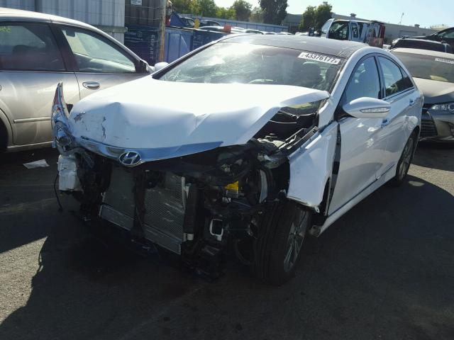 KMHEC4A43FA128964 - 2015 HYUNDAI SONATA HYB WHITE photo 2