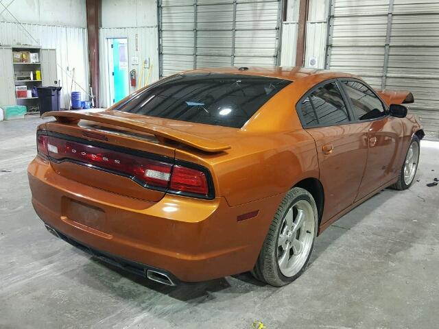 2B3CL5CT8BH507400 - 2011 DODGE CHARGER R/ ORANGE photo 4