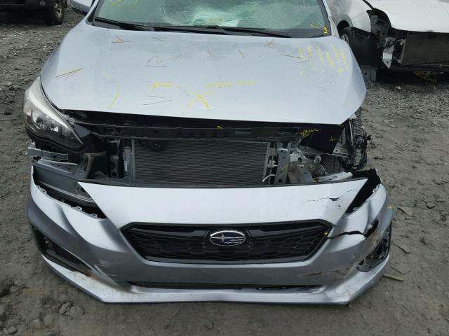 4S3GKAL65H1626468 - 2017 SUBARU IMPREZA SILVER photo 7