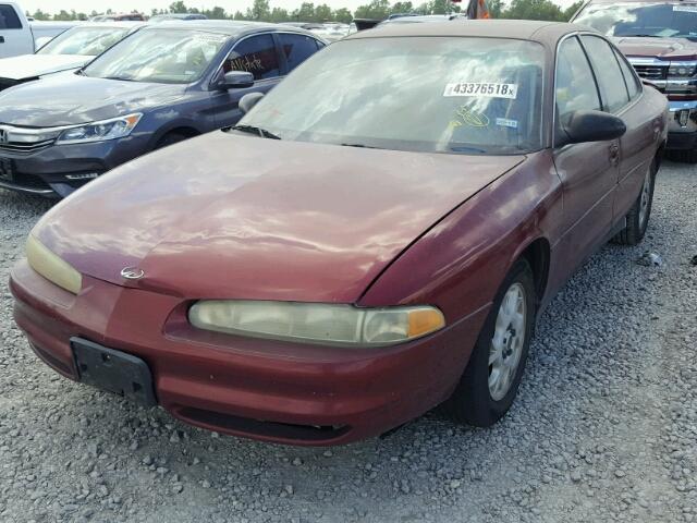 1G3WH52H22F202616 - 2002 OLDSMOBILE INTRIGUE G BURGUNDY photo 2