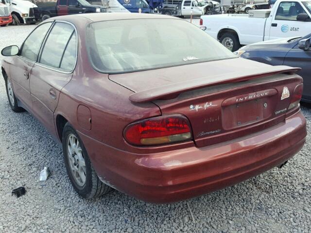 1G3WH52H22F202616 - 2002 OLDSMOBILE INTRIGUE G BURGUNDY photo 3