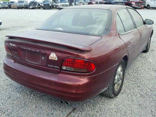 1G3WH52H22F202616 - 2002 OLDSMOBILE INTRIGUE G BURGUNDY photo 4