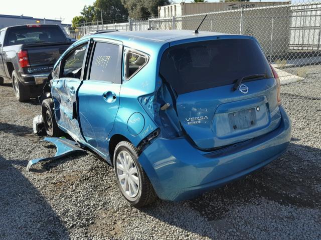 3N1CE2CP2FL379326 - 2015 NISSAN VERSA NOTE BLUE photo 3