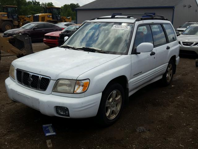 JF1SF65621H712588 - 2001 SUBARU FORESTER S WHITE photo 2