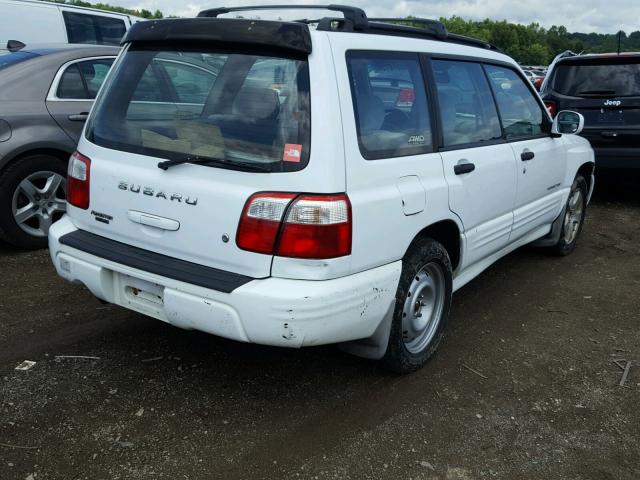 JF1SF65621H712588 - 2001 SUBARU FORESTER S WHITE photo 4