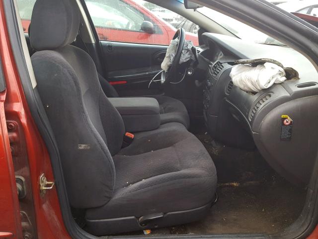 2B3AD46R12H313810 - 2002 DODGE INTREPID S წითელი ფოტო 5