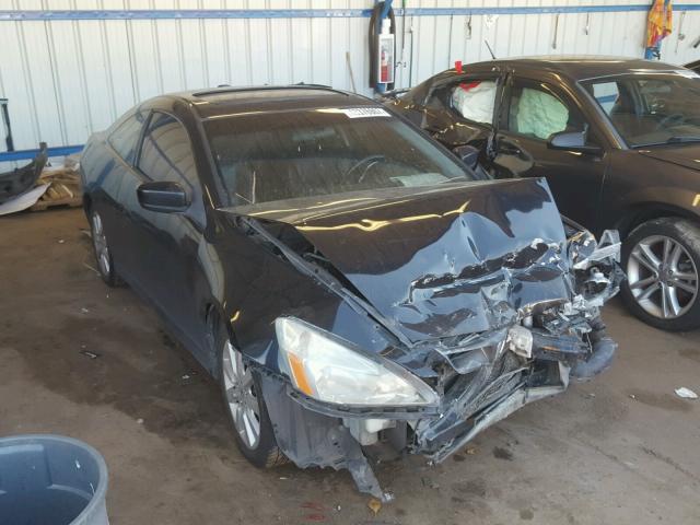 1HGCM82737A005998 - 2007 HONDA ACCORD EX BLACK photo 1