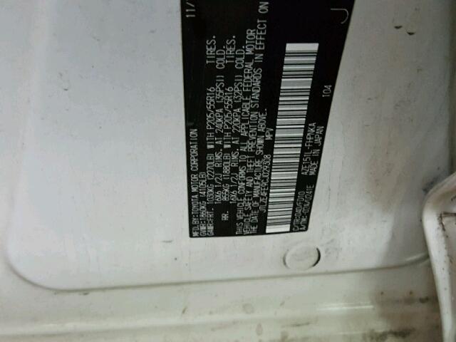 JTLZE4FE9CJ029308 - 2012 TOYOTA SCION XB Ақ фото 10