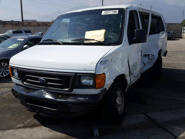 1FB5531LX7DA83098 - 2007 FORD E350 WHITE photo 2