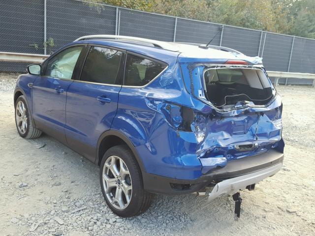 1FMCU9J94HUA46532 - 2017 FORD ESCAPE TIT BLUE photo 3