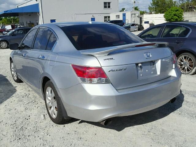 1HGCP36878A033141 - 2008 HONDA ACCORD GRAY photo 3