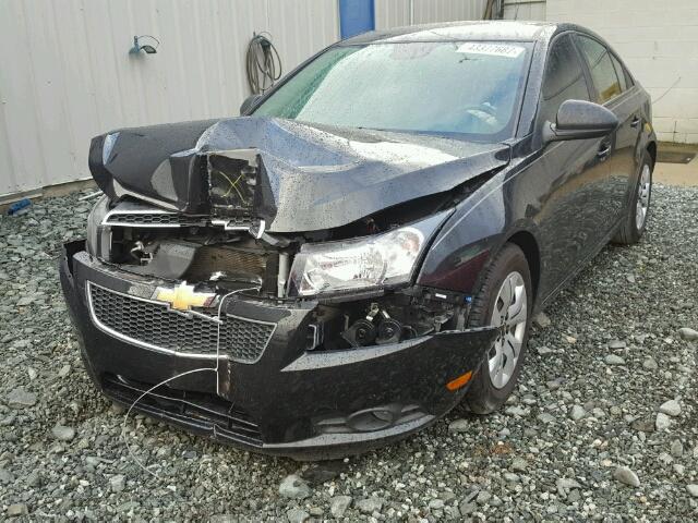 1G1PA5SH6E7148947 - 2014 CHEVROLET CRUZE LS BLACK photo 2