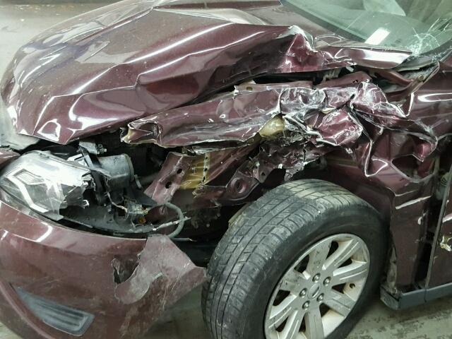 1FAHP2DW7BG102971 - 2011 FORD TAURUS SE BURGUNDY photo 9