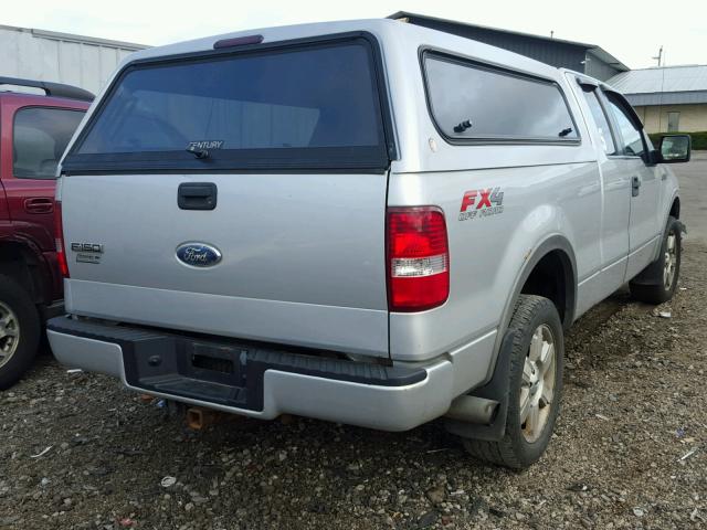 1FTPX14536FA05429 - 2006 FORD F150 SILVER photo 4