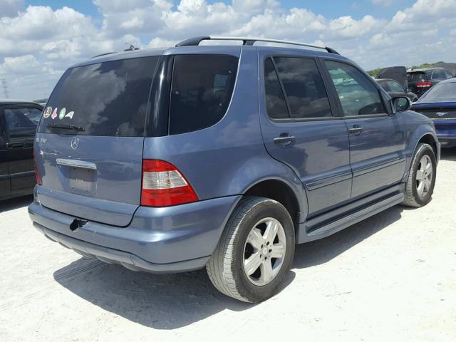 4JGAB57E75A551214 - 2005 MERCEDES-BENZ ML 350 BLUE photo 4