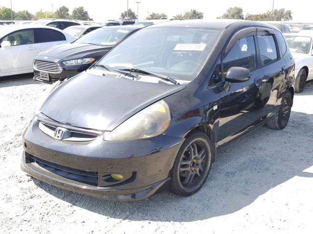 JHMGD376X7S060203 - 2007 HONDA FIT S 黑色 照片 2