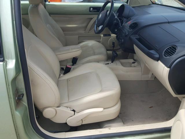 3VWRW31C18M523064 - 2008 VOLKSWAGEN NEW BEETLE GREEN photo 5