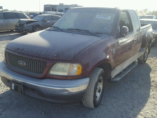 1FTRX07W03KA35952 - 2003 FORD F150 MAROON photo 2