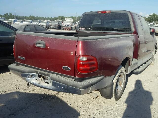 1FTRX07W03KA35952 - 2003 FORD F150 MAROON photo 4