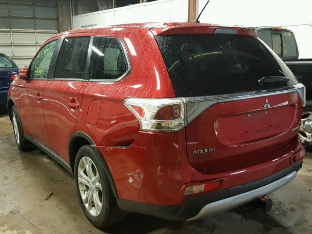 JA4AD3A3XFZ003859 - 2015 MITSUBISHI OUTLANDER RED photo 3