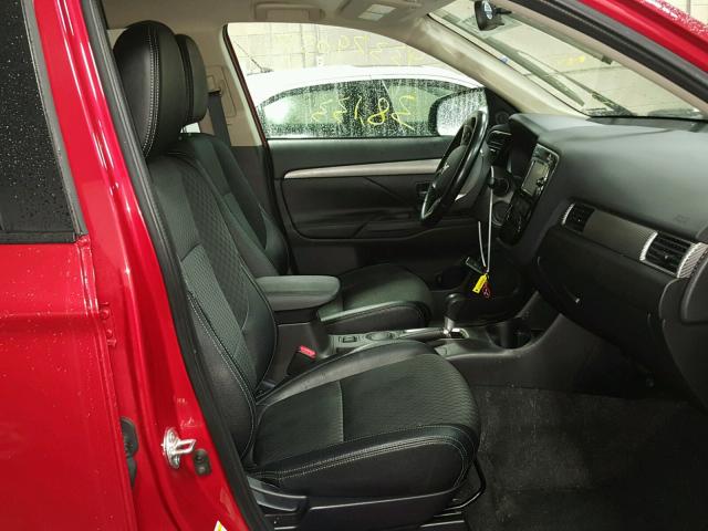 JA4AD3A3XFZ003859 - 2015 MITSUBISHI OUTLANDER RED photo 5