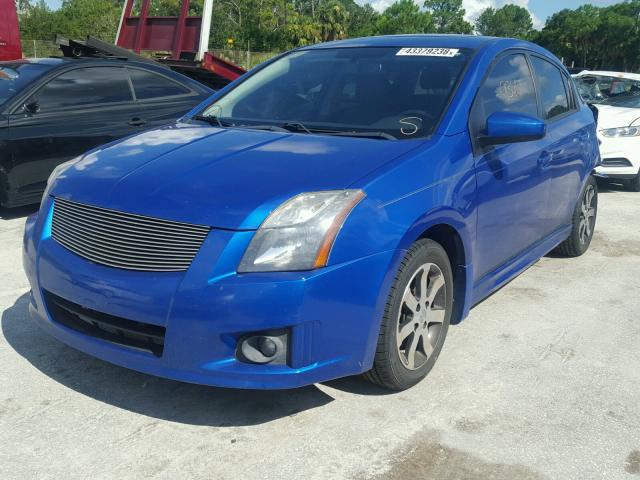 3N1AB6AP0CL736492 - 2012 NISSAN SENTRA 2.0 BLUE photo 2