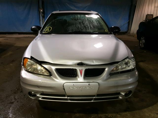 1G2NF52EX4M637183 - 2004 PONTIAC GRAND AM S SILVER photo 9