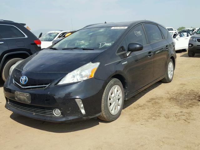 JTDZN3EU5C3124127 - 2012 TOYOTA PRIUS V BLACK photo 2