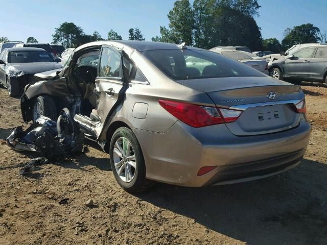 5NPEB4AC4EH945110 - 2014 HYUNDAI SONATA GLS GRAY photo 3