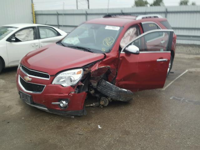 1GNFLGEK7DZ109701 - 2013 CHEVROLET EQUINOX LT BURGUNDY photo 2