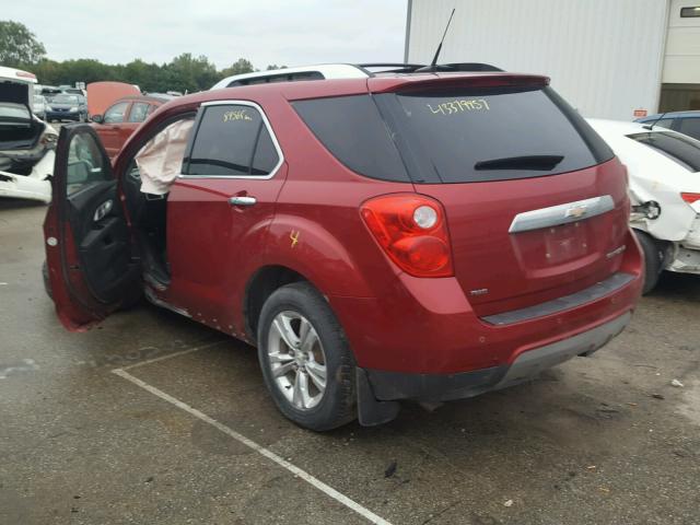 1GNFLGEK7DZ109701 - 2013 CHEVROLET EQUINOX LT BURGUNDY photo 3