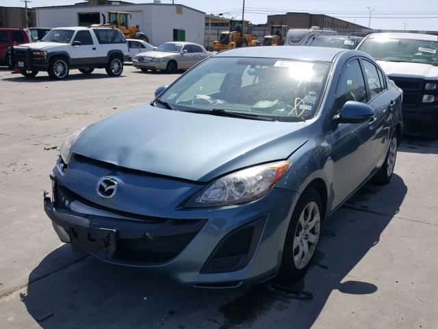 JM1BL1UF3B1360350 - 2011 MAZDA 3 I TURQUOISE photo 2