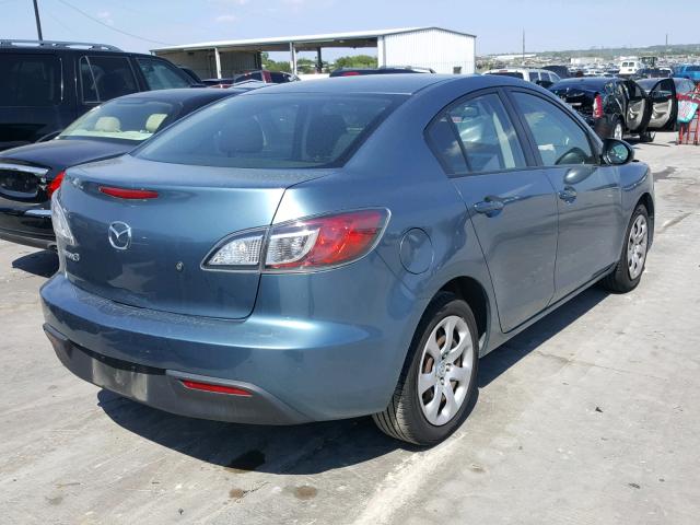 JM1BL1UF3B1360350 - 2011 MAZDA 3 I TURQUOISE photo 4