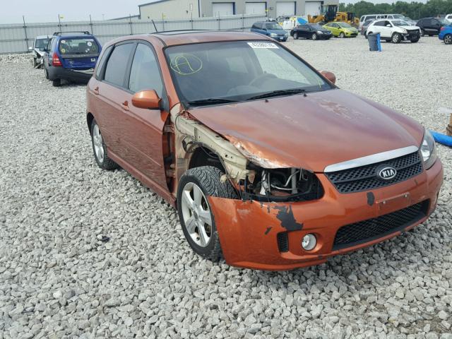 KNAFE241595023071 - 2009 KIA SPECTRA SX ORANGE photo 1