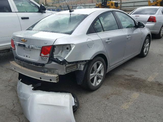 1G1PE5SB9E7305290 - 2014 CHEVROLET CRUZE LT SILVER photo 4