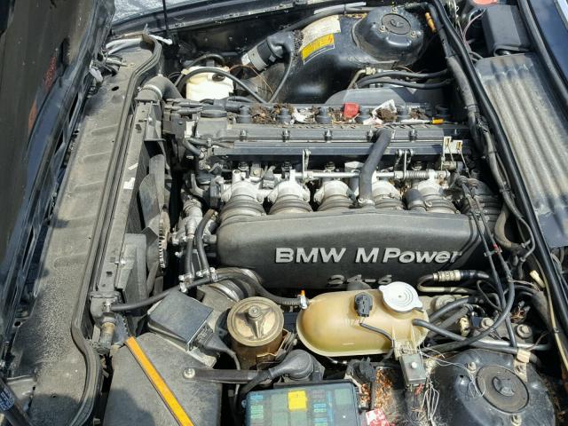 WBAEE1405H2560424 - 1987 BMW M6 BLACK photo 7