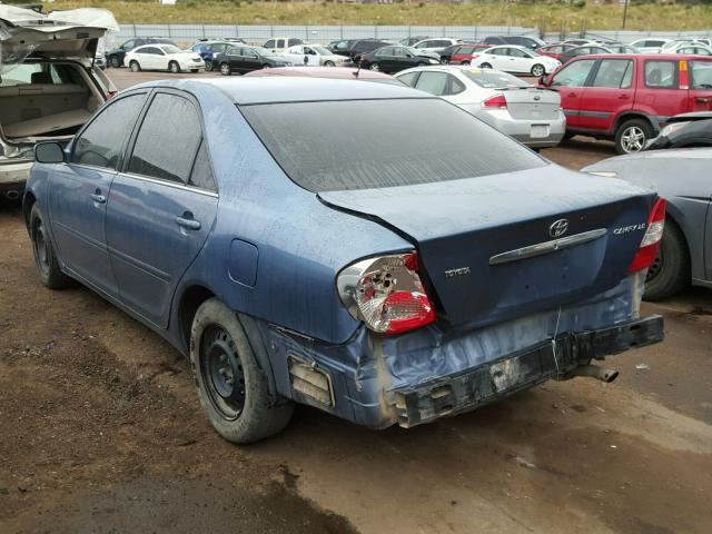 4T1BE32K64U864619 - 2004 TOYOTA CAMRY LE 蓝色 照片 3