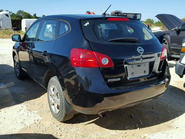 JN8AS58VX8W116766 - 2008 NISSAN ROGUE BLACK photo 3