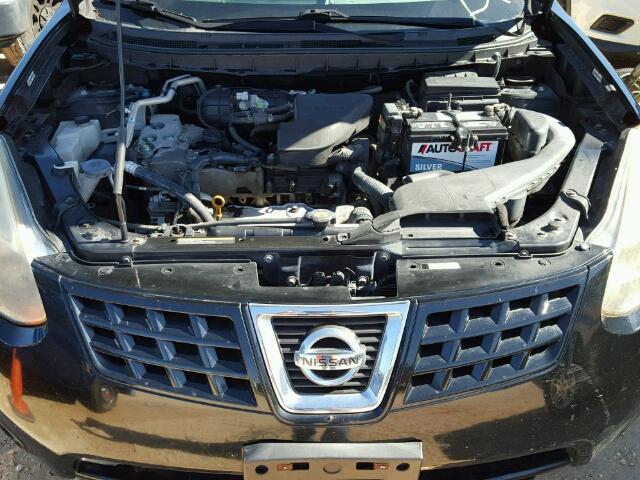 JN8AS58VX8W116766 - 2008 NISSAN ROGUE BLACK photo 7