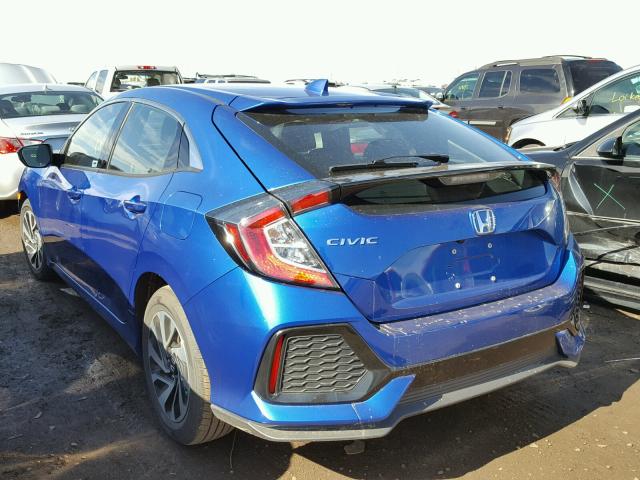 SHHFK7H29HU204830 - 2017 HONDA CIVIC BLUE photo 3