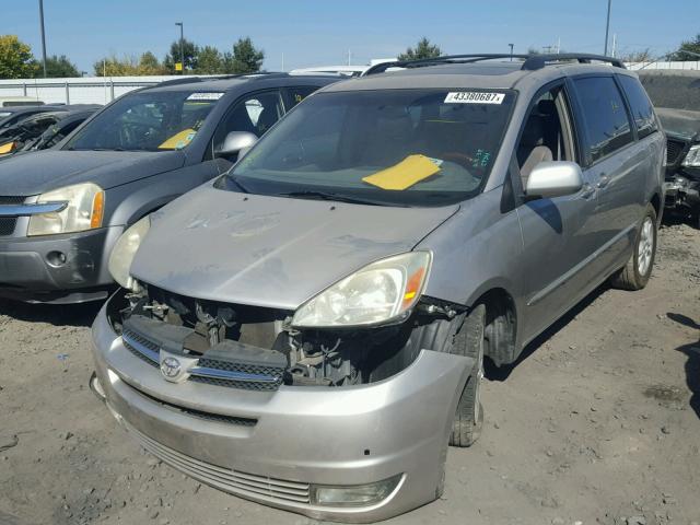 5TDZA22C54S149983 - 2004 TOYOTA SIENNA XLE GRAY photo 2