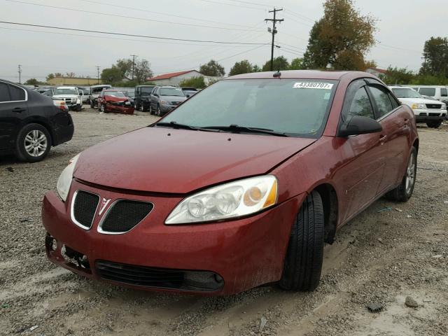 1G2ZG57N784174545 - 2008 PONTIAC G6 BASE MAROON photo 2