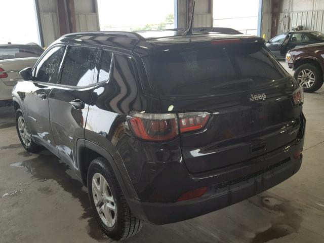 3C4NJCAB6JT165205 - 2018 JEEP COMPASS SP 黑色 照片 3