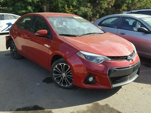 2T1BURHE5FC344438 - 2015 TOYOTA COROLLA L RED photo 1