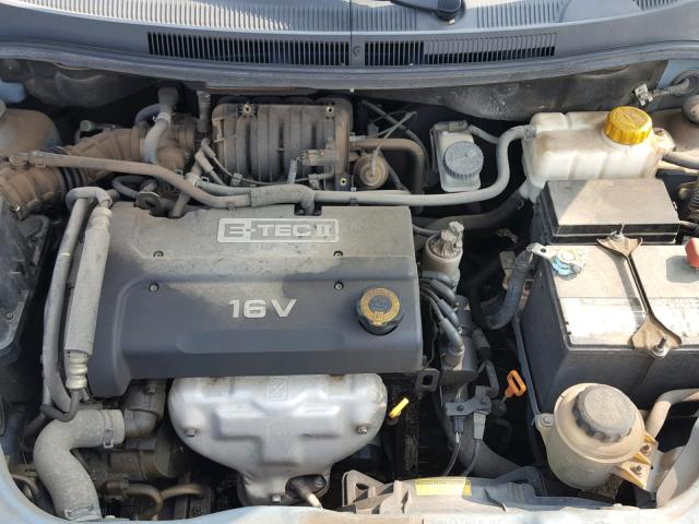 KL1TD56687B159249 - 2007 CHEVROLET AVEO BASE Көк фото 7