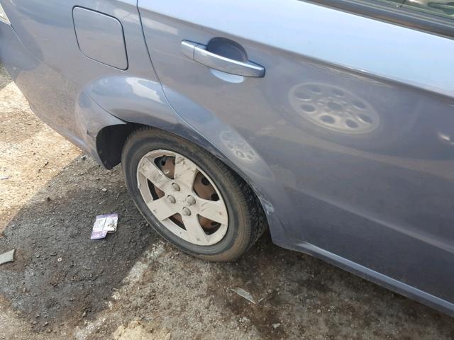 KL1TD56687B159249 - 2007 CHEVROLET AVEO BASE Көк фото 9