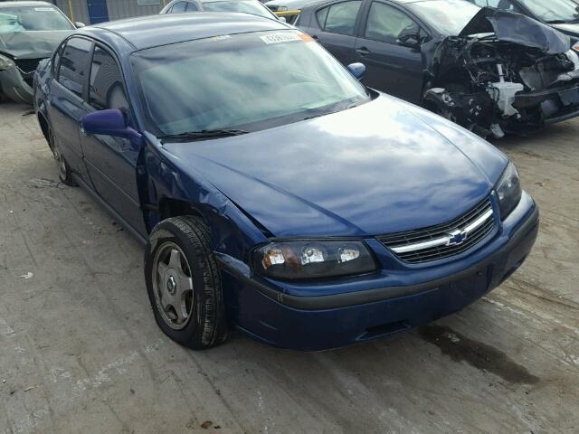 2G1WF52E539325681 - 2003 CHEVROLET IMPALA BLUE photo 1